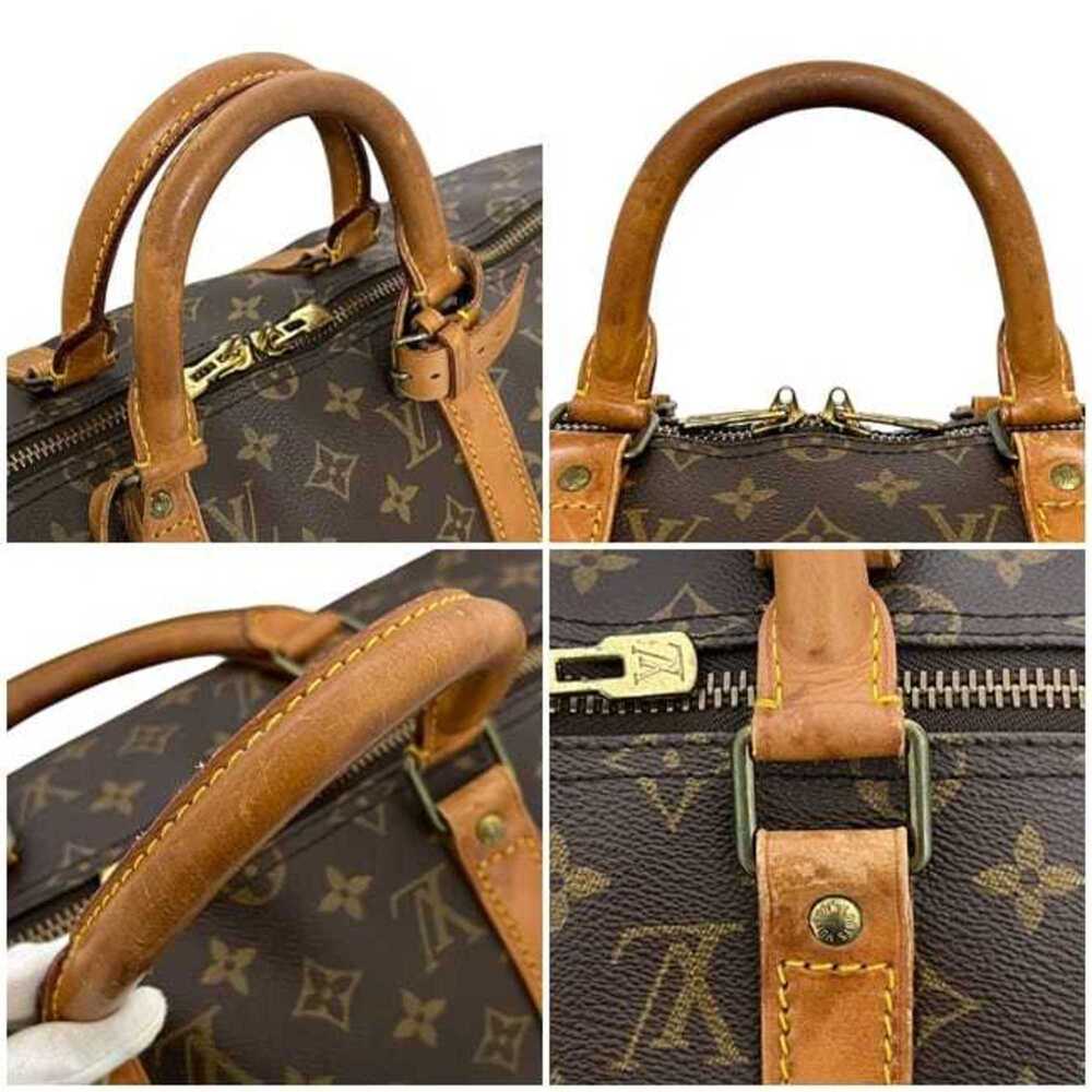 LOUIS VUITTON Brown Monogram Leather Keepall 50 Boston Bag - Picture 6 of 11